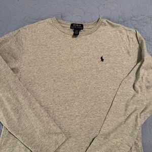 Polo gray long sleeve shirt